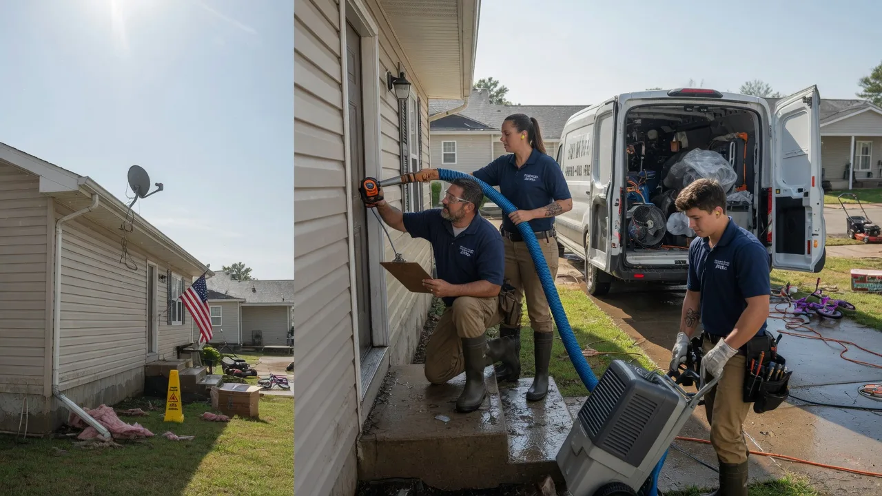 Ceiling Water Damage Restoration in Trenton, IL near me